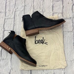 Beek Black Leather Boots